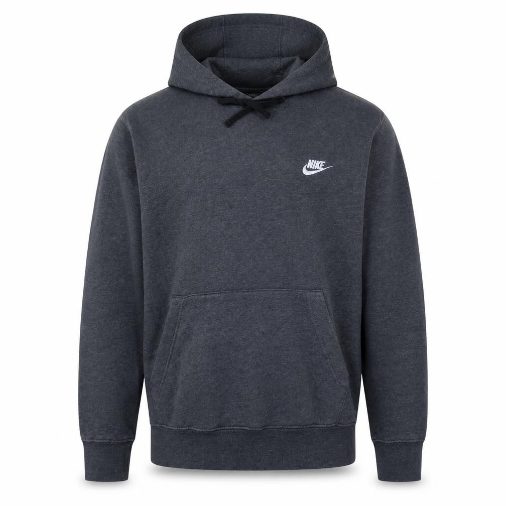 Nike Men's Grey Pullover Hoodie Size L Regular Fit Fleece
