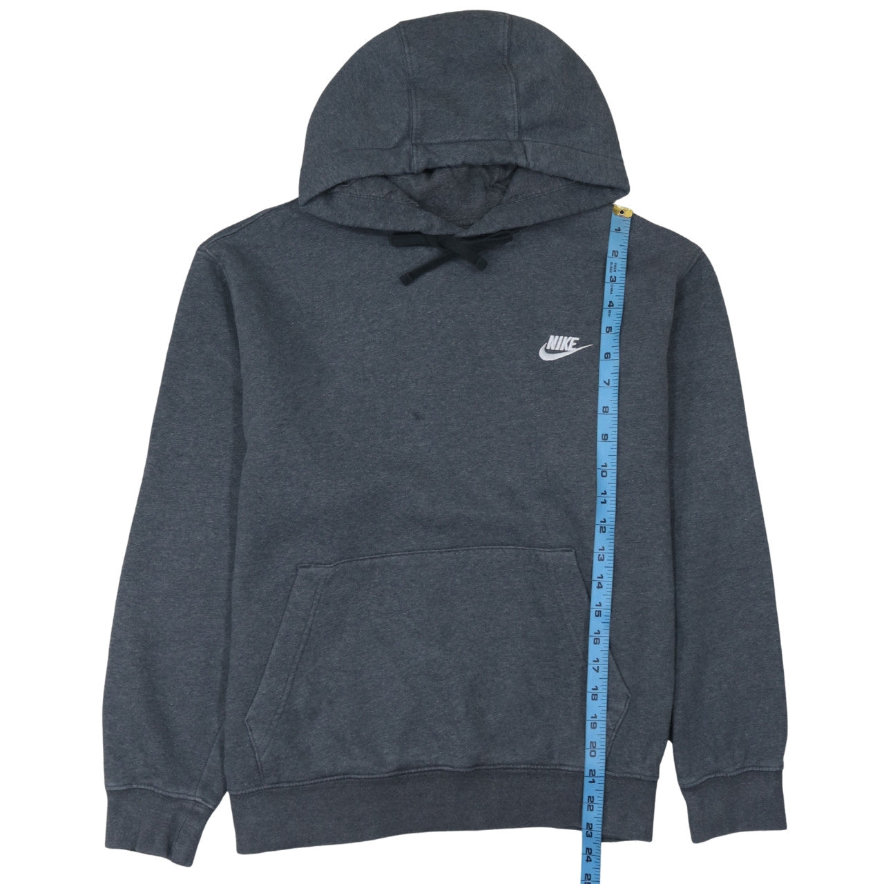 Nike Men's Grey Pullover Hoodie Size L Regular Fit Fleece