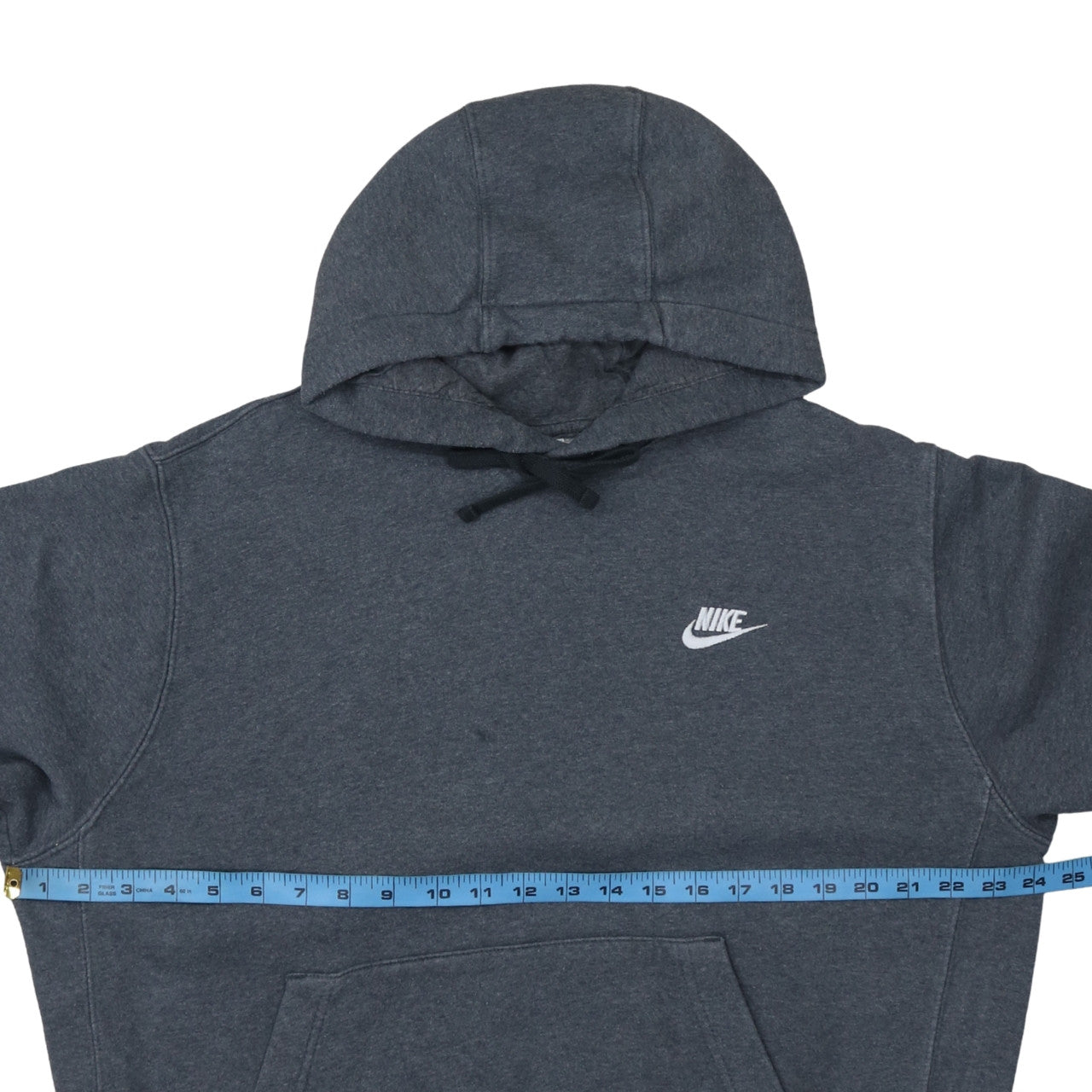 Nike Men's Grey Pullover Hoodie Size L Regular Fit Fleece