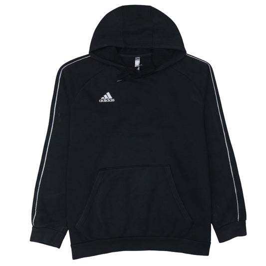 Adidas Men's Black XL Pullover Hoodie with Logo Detail