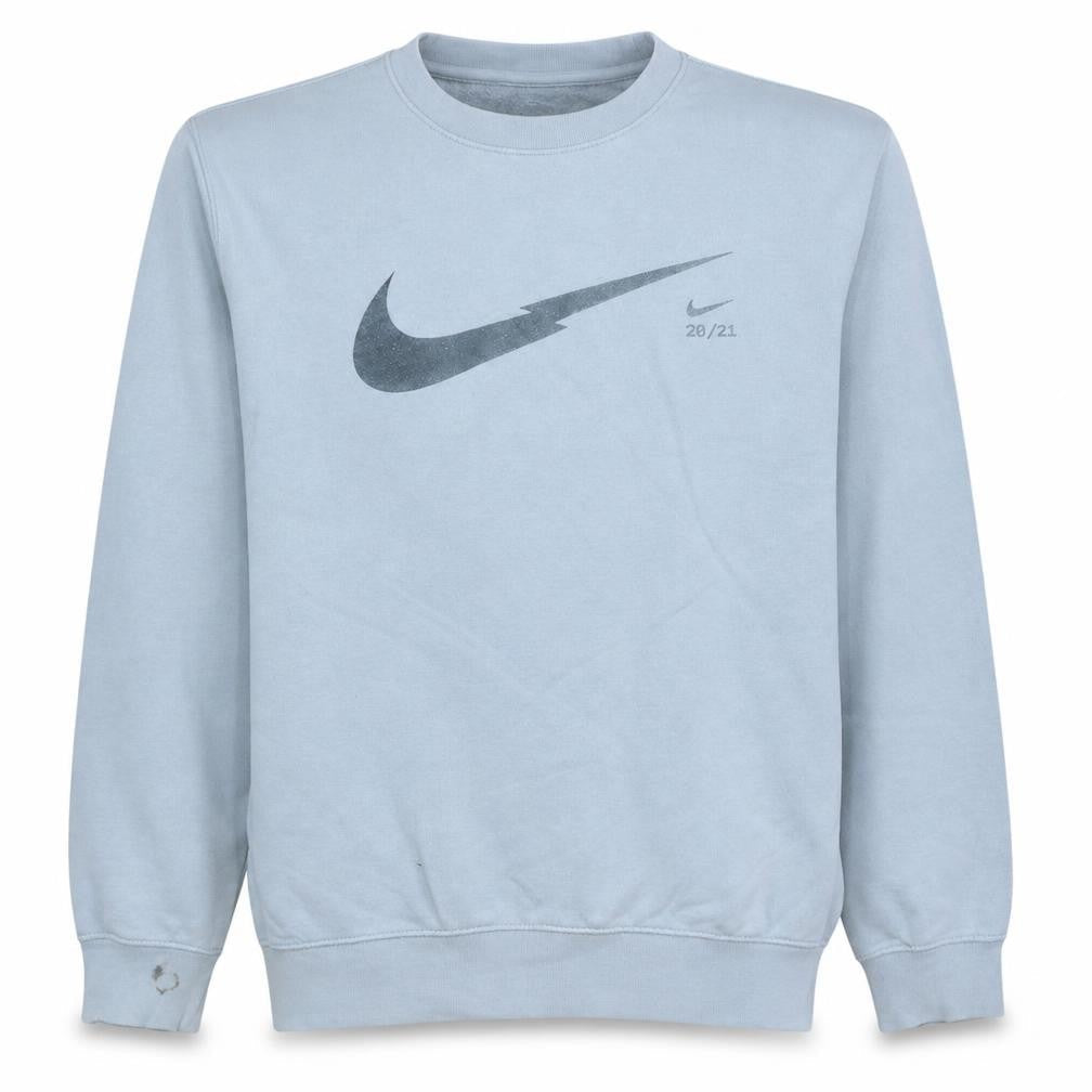 Nike Men's Grey Graphic Logo Pullover Sweatshirt M