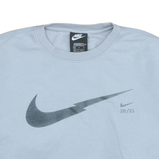Nike Men's Grey Graphic Logo Pullover Sweatshirt M