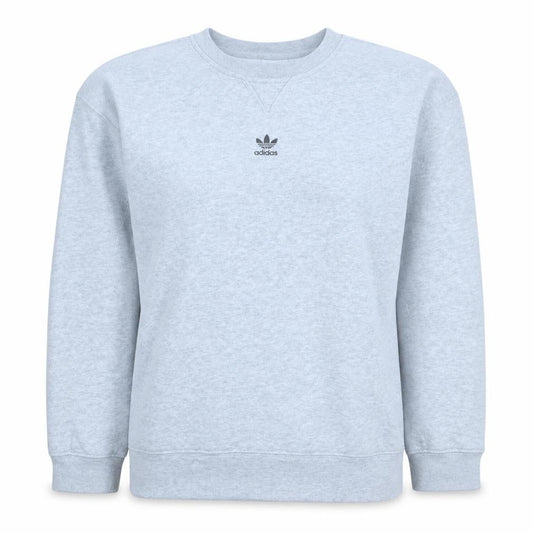 Adidas Women Grey Crew Neck Pullover Sweatshirt Size 10