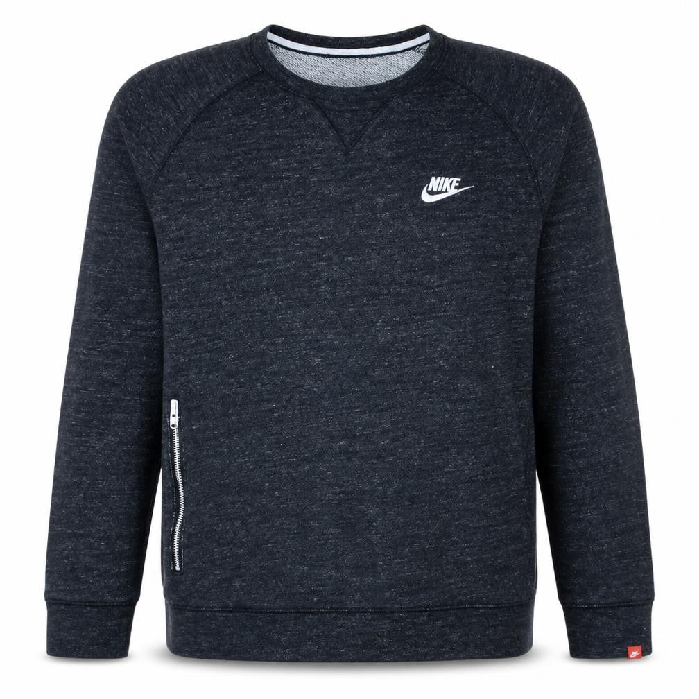 Nike Mens Grey Cotton Crew Neck Pullover Sweatshirt M