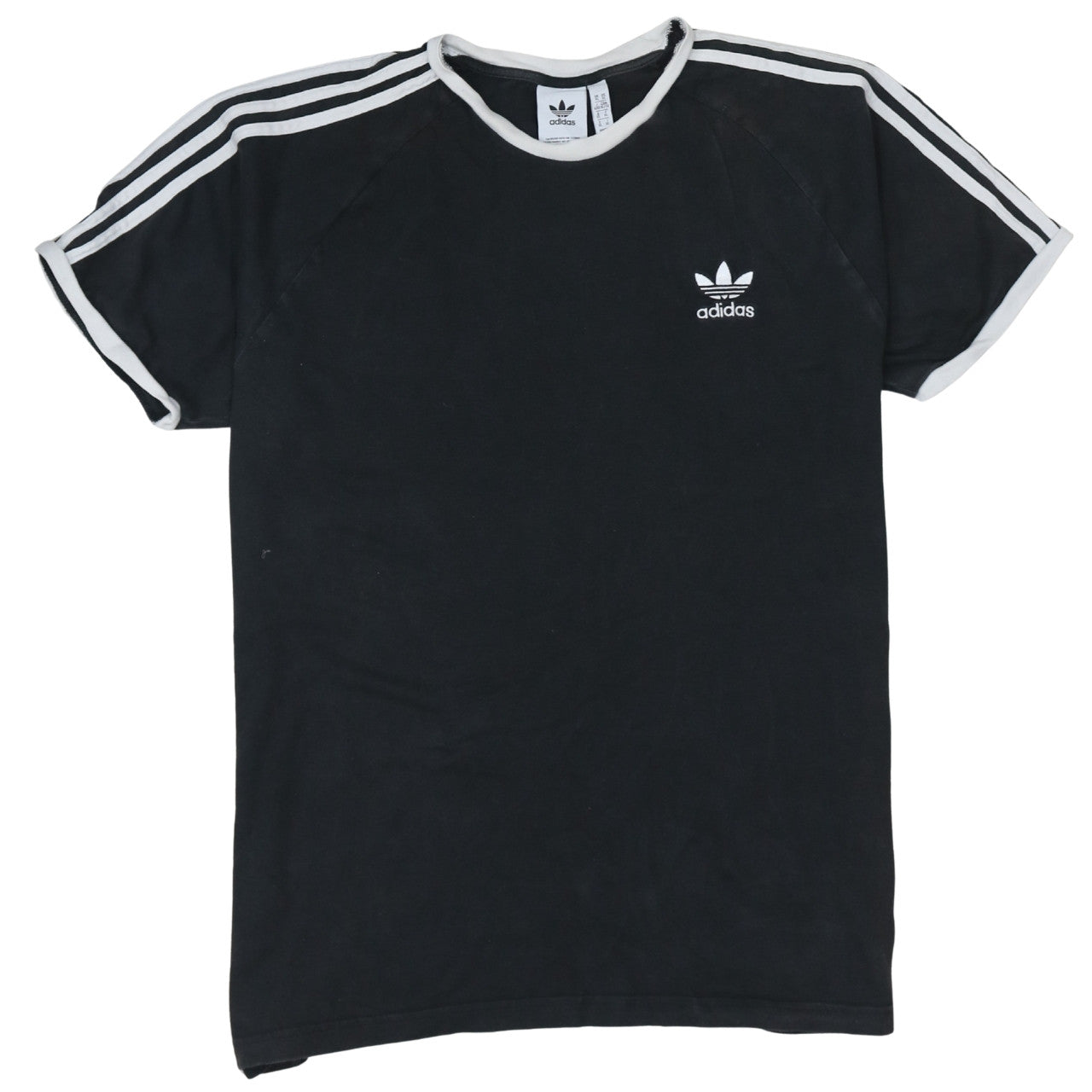 Adidas Men's Black Short Sleeve Crew Neck T-Shirt XL Classic Logo Tee