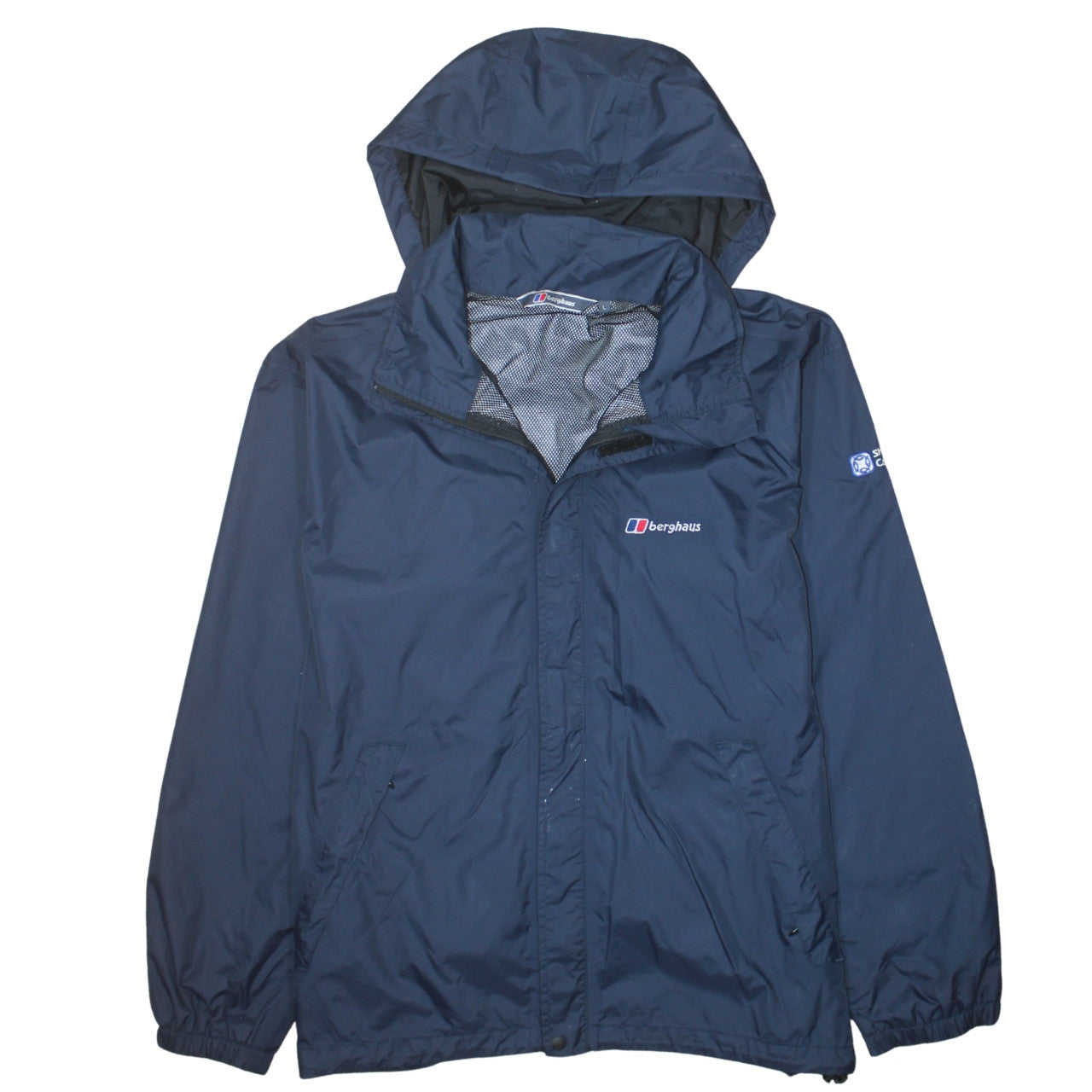 Berghaus Men's Blue Waterproof Hooded Rain Jacket L Regular Fit