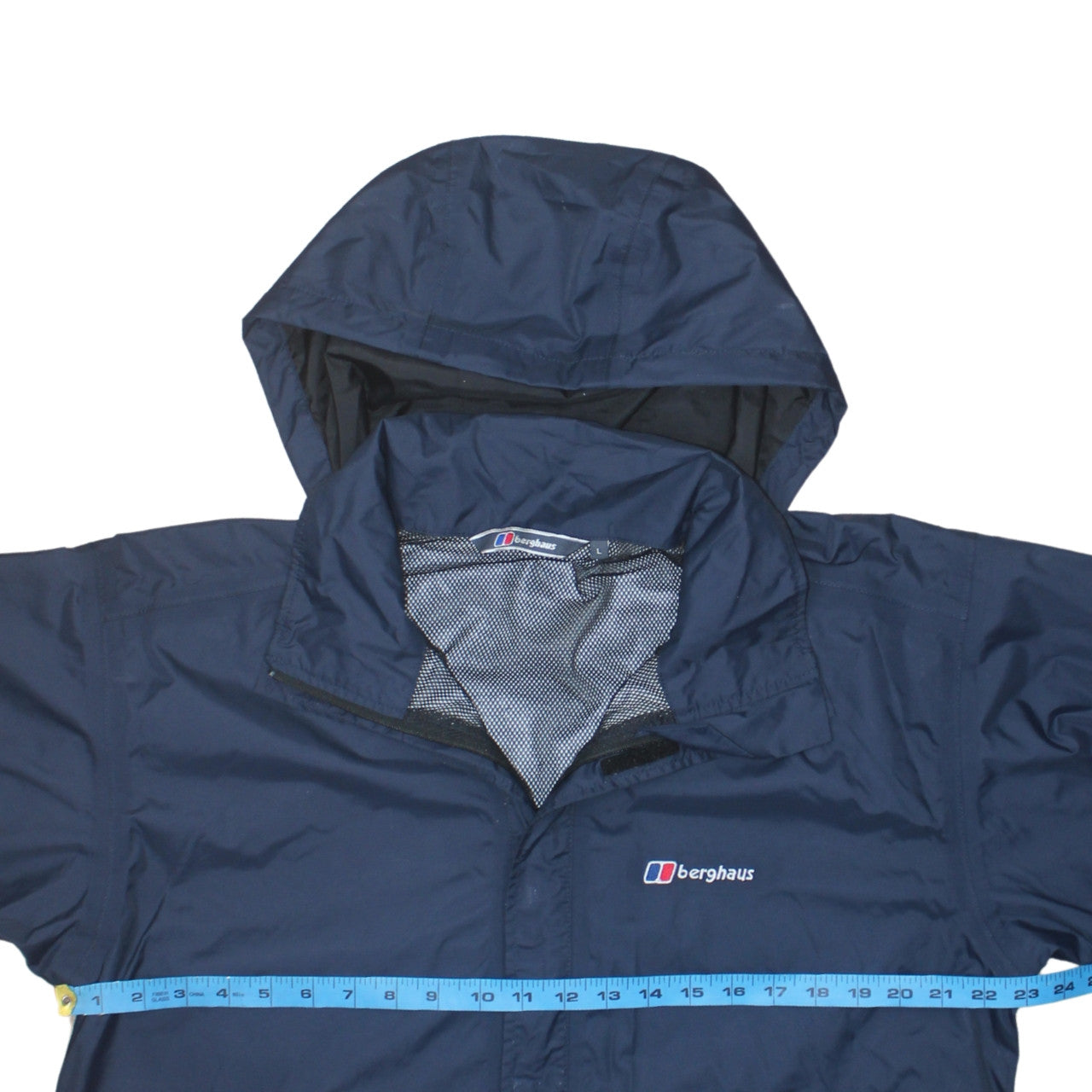 Berghaus Men's Blue Waterproof Hooded Rain Jacket L Regular Fit
