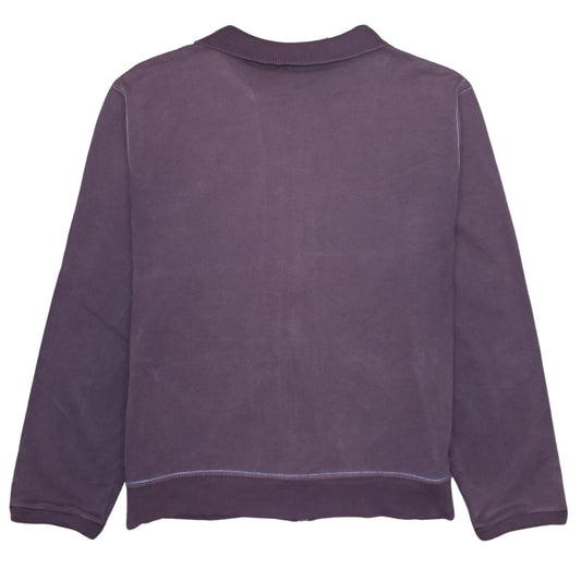 Puma Men's Purple Full Zip Sweatshirt Size L Regular Fit Collared