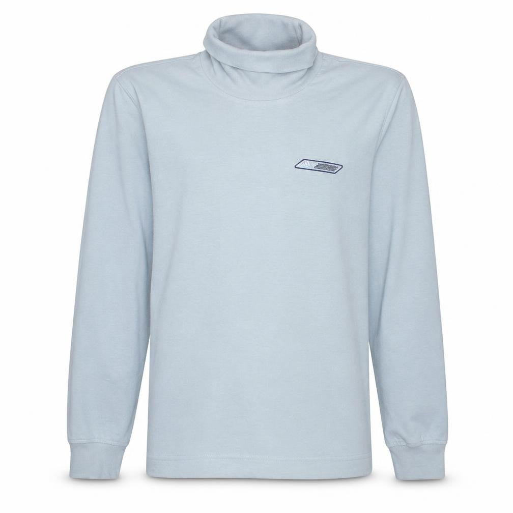 Adidas Men's Grey Roll Neck Long Sleeve T-Shirt Size S