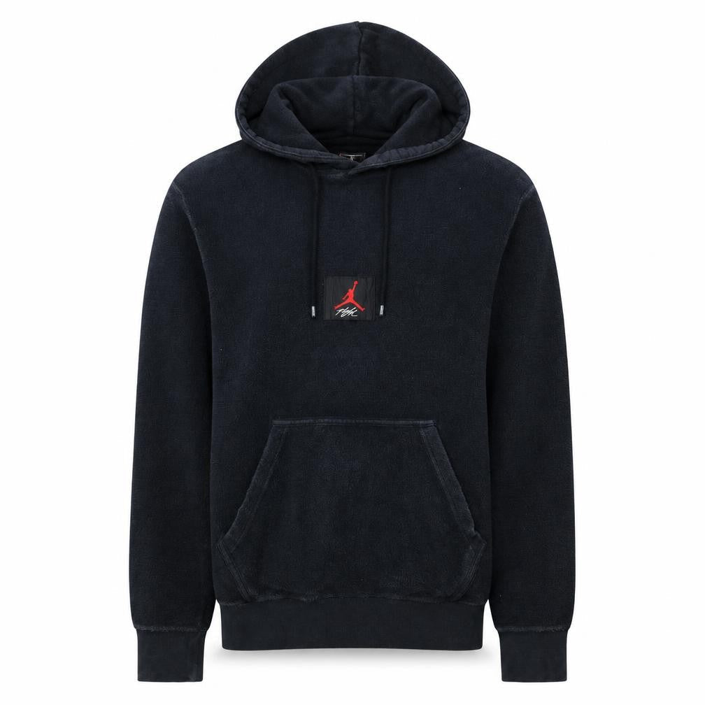 Jordan Men's Black Pullover Hoodie M Embroidered Graphic Cotton