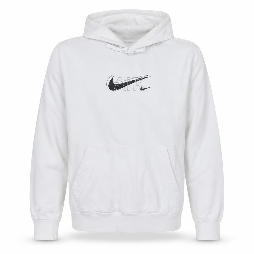 Nike Men’s White Pullover Hoodie S Logo Graphic Print Sportswear
