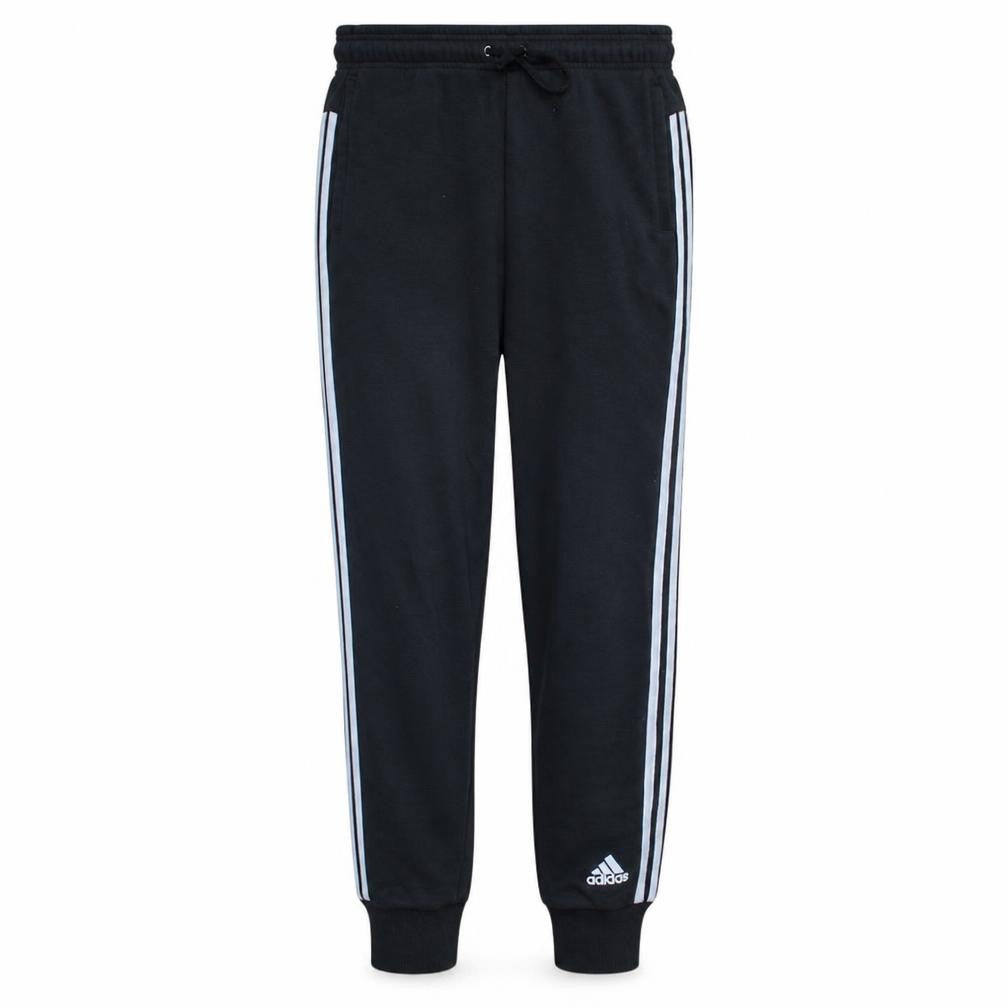 Front view of Adidas Women’s Black Jogger Trousers, size UK 8-10, with Drawstring Waist