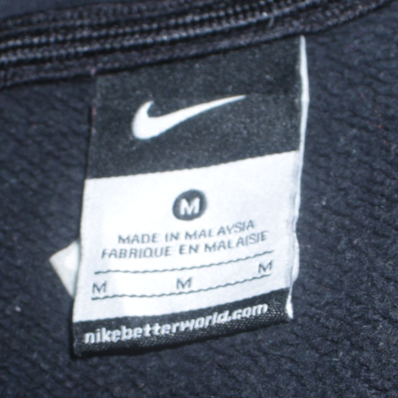 Nike Men's Black 1/4 Zip Fleece Lacrosse Sweatshirt M