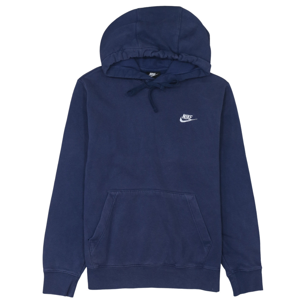 Nike Men's Blue Pullover Hoodie Size S Logo Fleece Sweatshirt