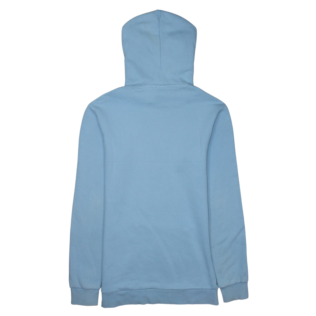 adidas Men Blue Small Pullover Hoodie Sweatshirt Logo Fleece