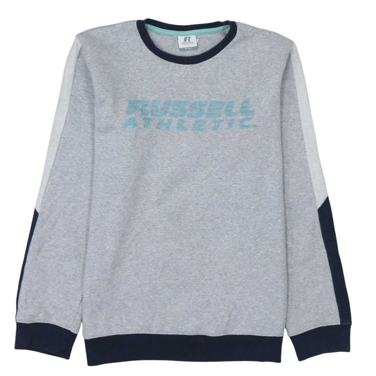 Russell Athletic Boys Grey Heather Sweatshirt 15-16 Years Cotton Blend Pullover