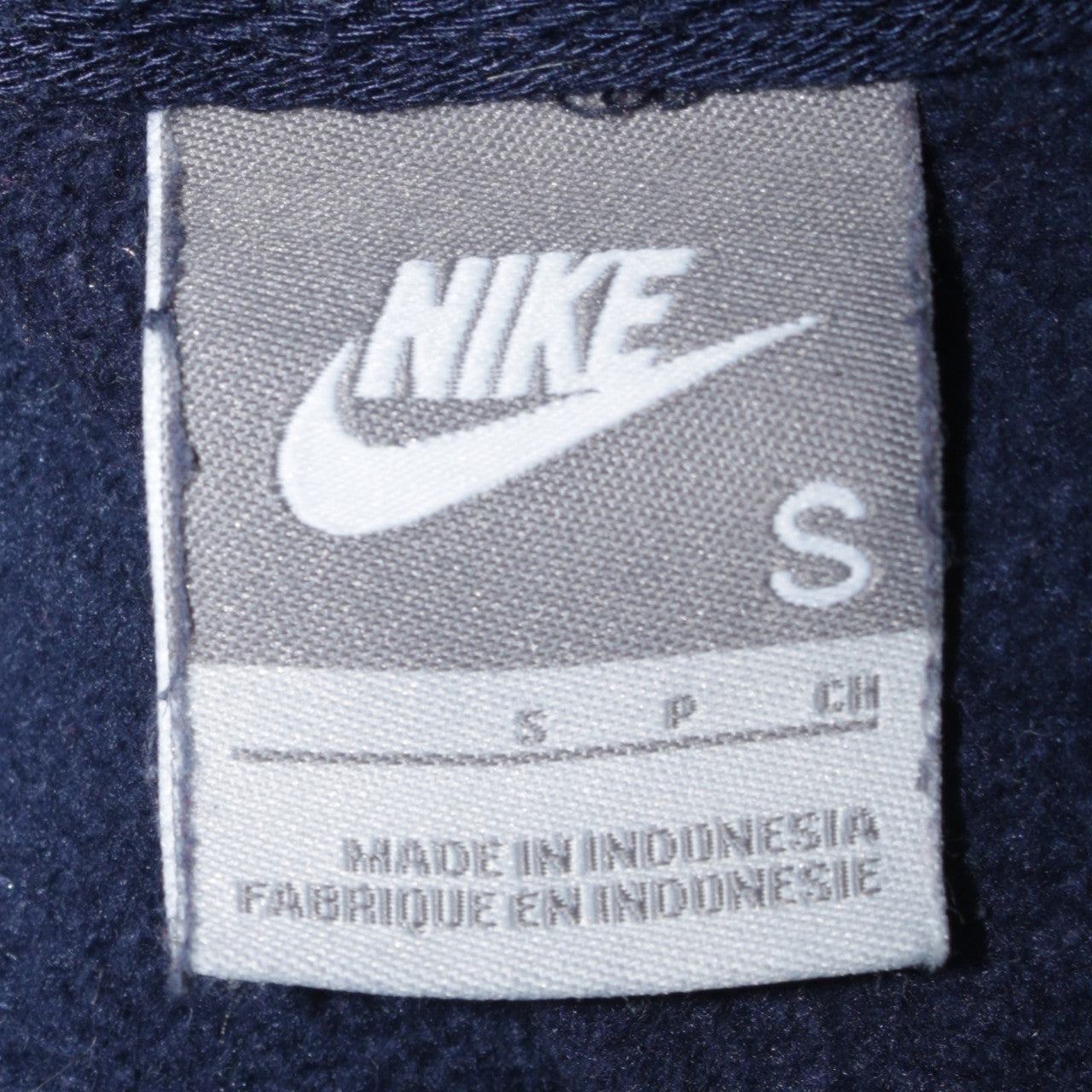 Nike Men Blue Small Pullover Hoodie Fleece Logo Sweatshirt