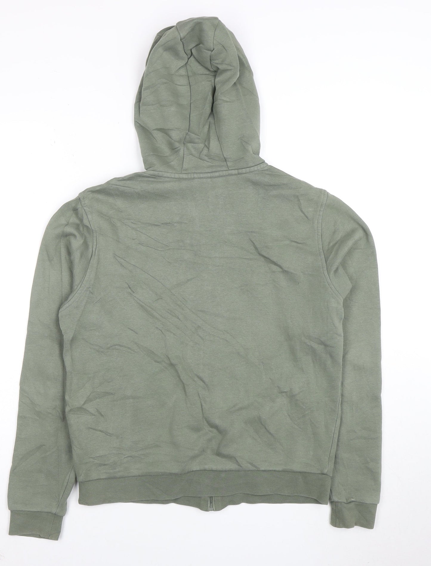 Lacoste Sport Boys Green Full Zip Hoodie Size 16 Years Cotton Blend