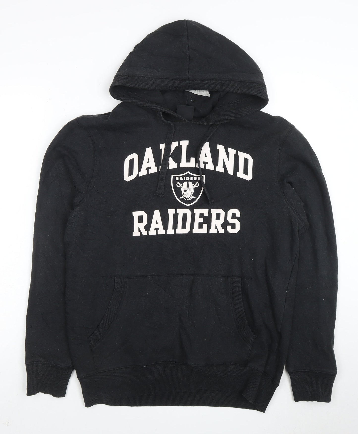 Team Apparel Raiders Men's Black Pullover Hoodie Size M