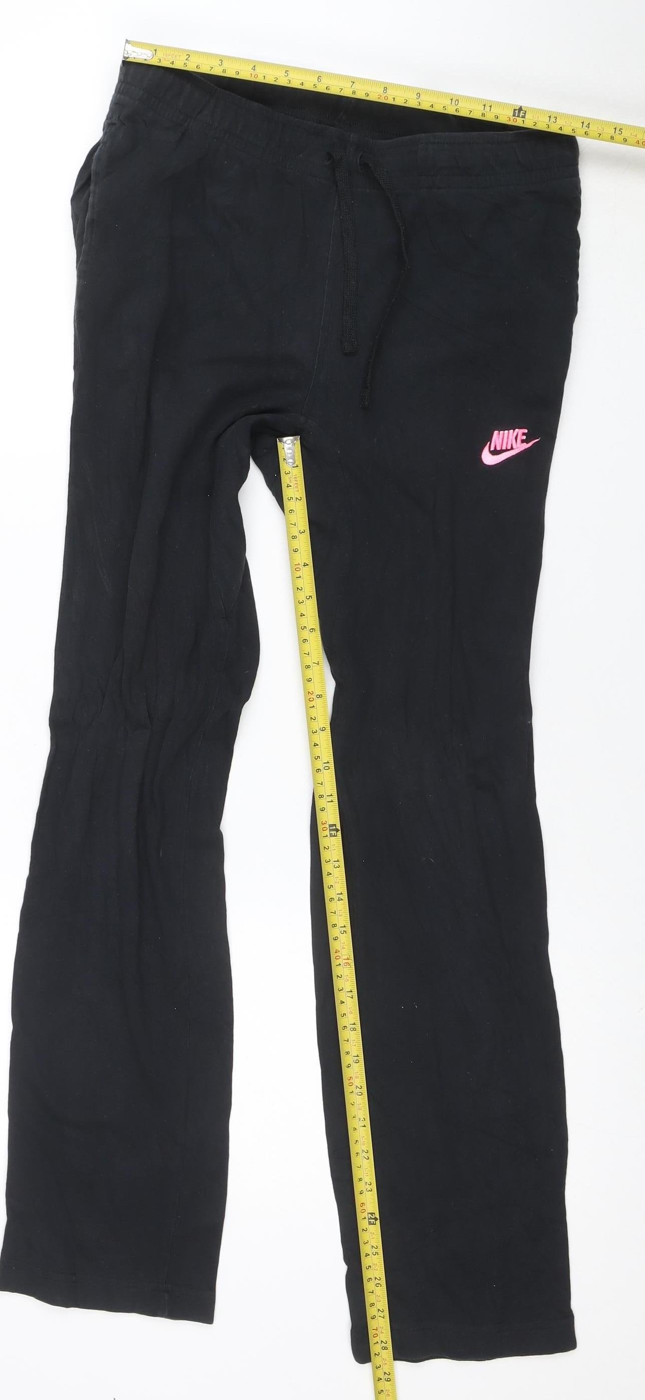 Nike Women's Black Track Pants S Elastic Waist Activewear
