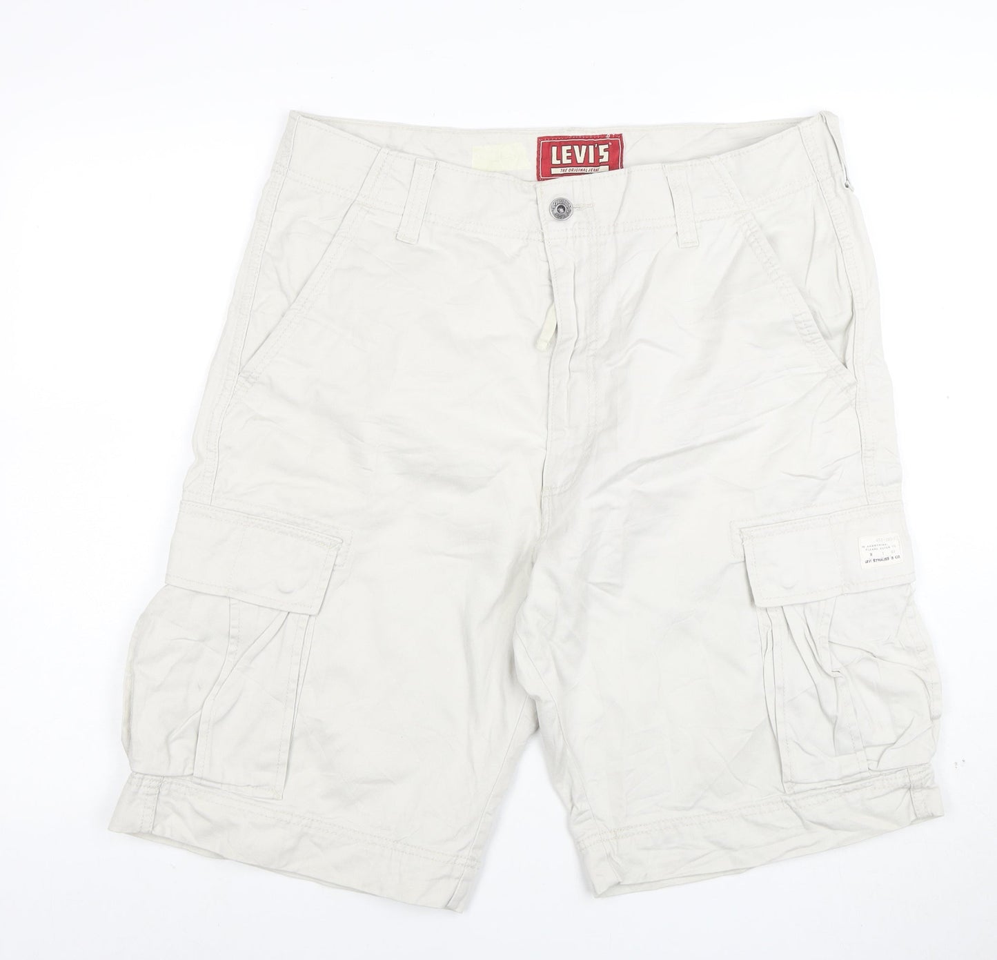 Levi's Men's Beige Cargo Shorts Size 36 Cotton Casual