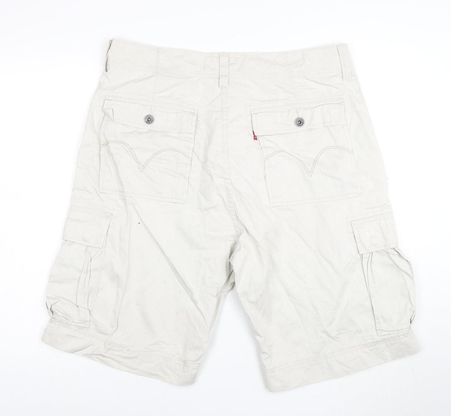 Levi's Men's Beige Cargo Shorts Size 36 Cotton Casual