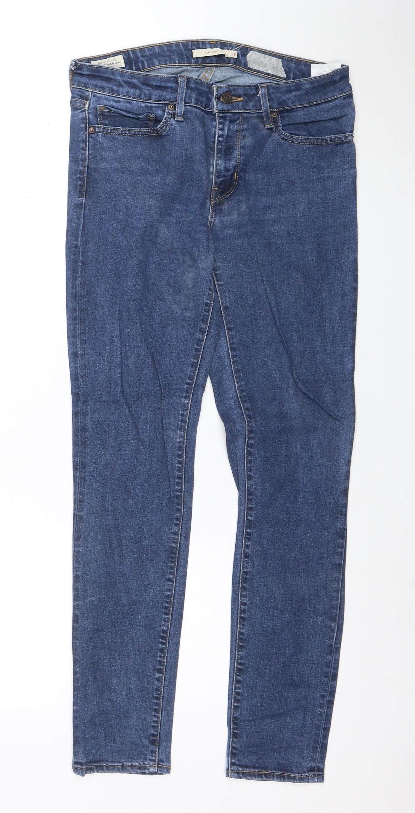 Levi Strauss Women's Blue Denim Skinny Jeans W28 L30