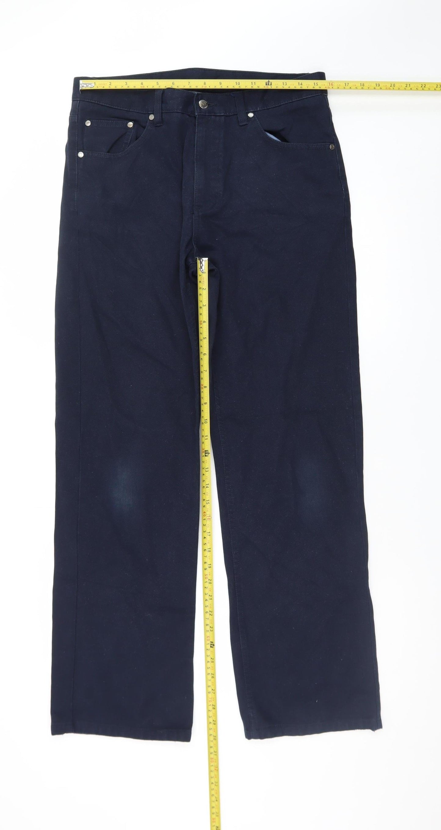 Maine New England Men's Blue 34R Straight Fit Denim Jeans