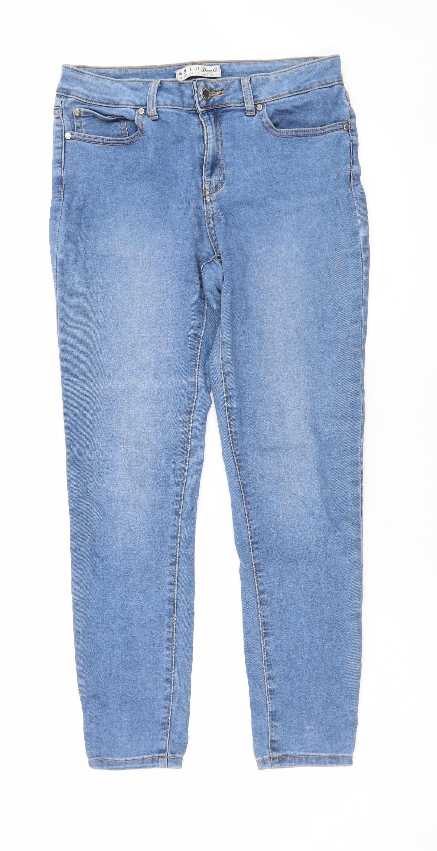 Denim Co. Women's Blue Skinny Stretch Jeans Size 10