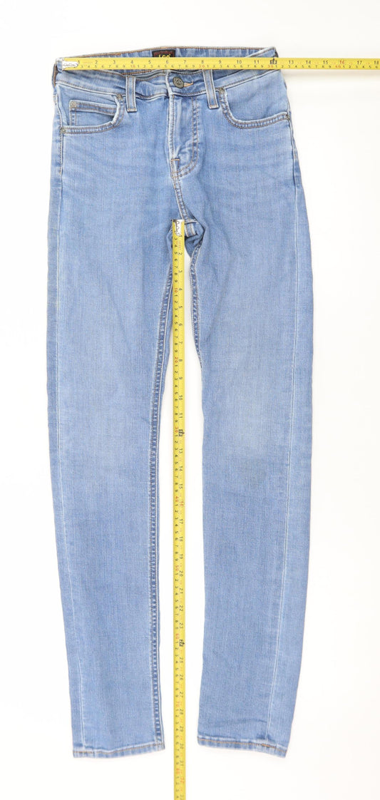 Lee Women Blue Malone Slim Straight Jeans W26 L32