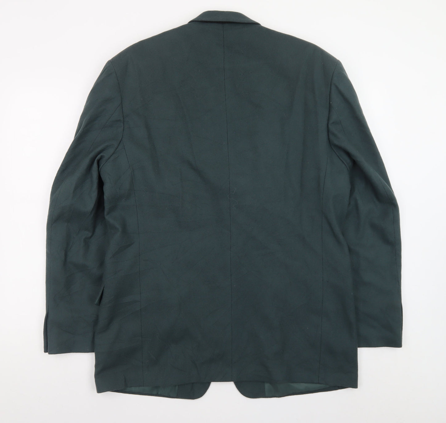Burton Menswear Men Green Wool Blend 40 Blazer Regular Fit