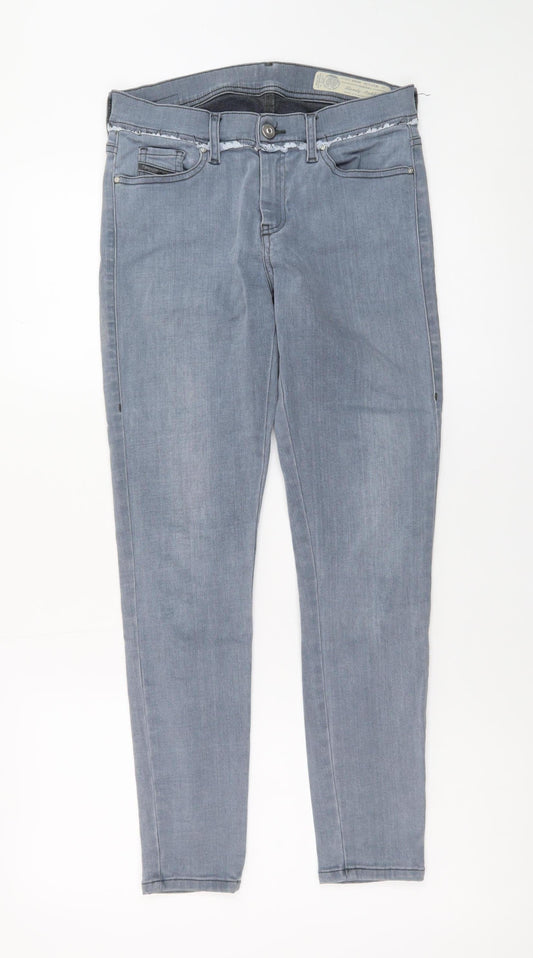 Diesel Women’s Grey Ankle Skinny Jeans Size 27 Slim Fit