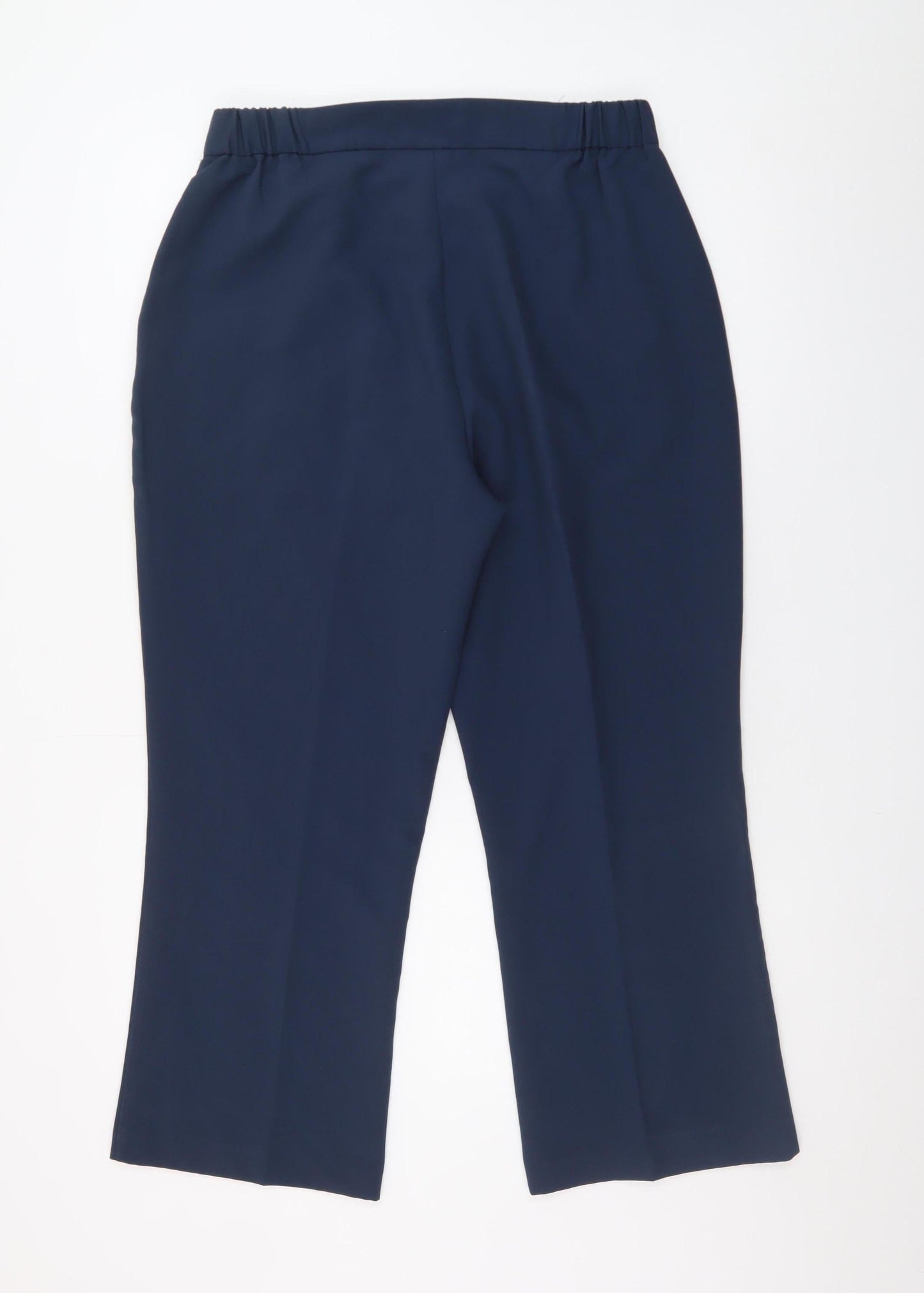 Damart Women's Blue Regular Fit Straight Leg Trousers Size 18