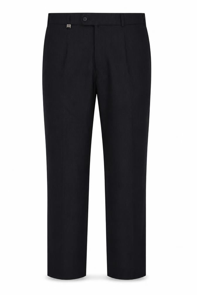 m.e.n.s. Men's Black 36R Wool Blend Straight Leg Dress Trousers