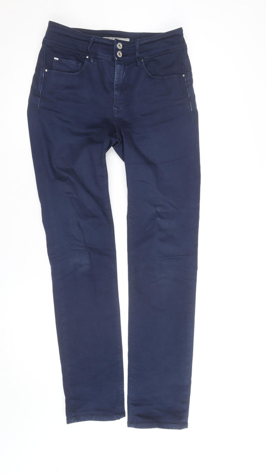Salsa Jeans Women’s Navy Blue Slim Trousers Size 30 Straight Leg