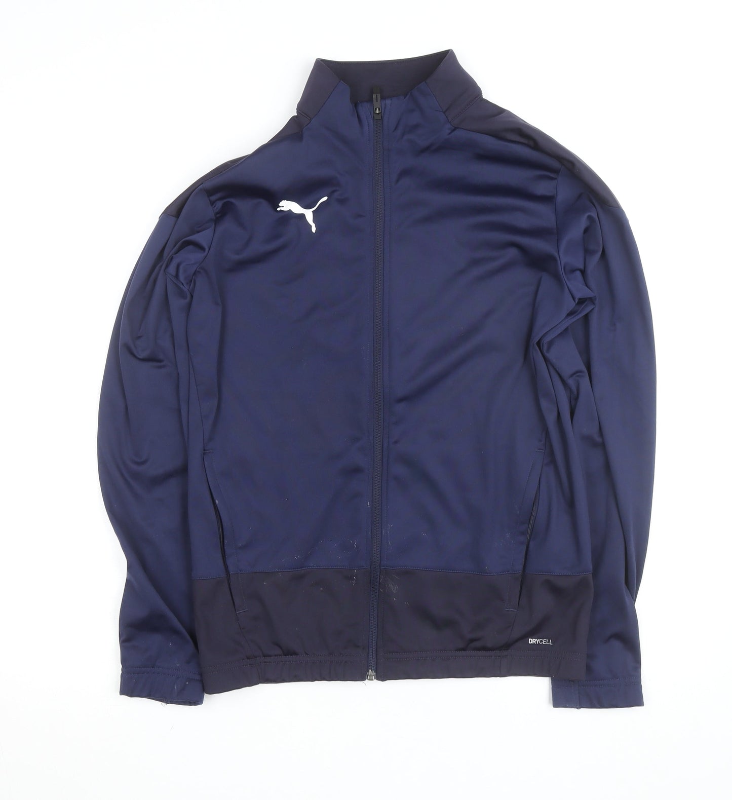 Puma Men's Blue Small Track Jacket DryCell Full Zip Lightweight