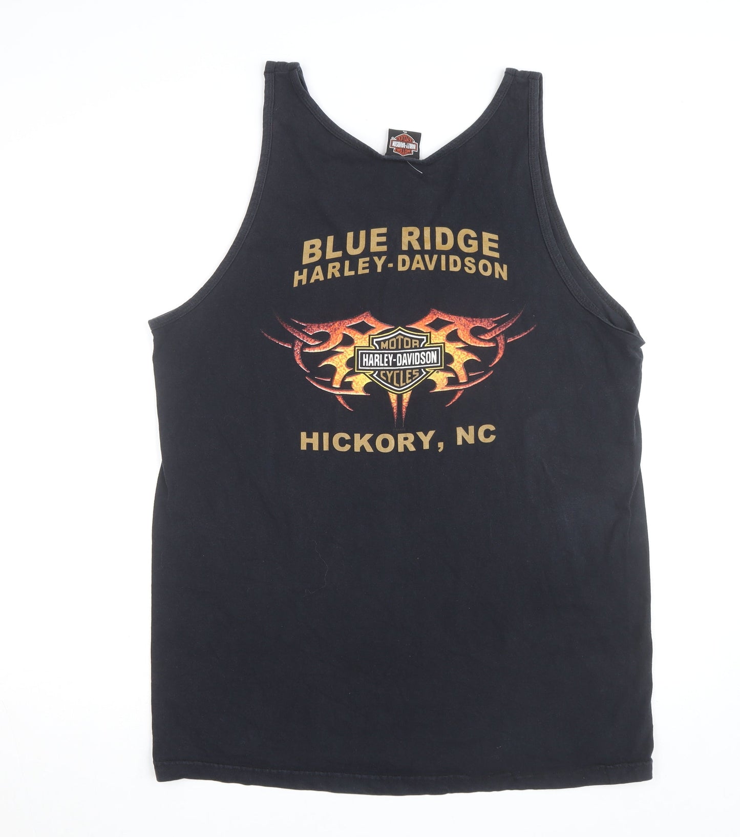 Harley Davidson Men's Black XL Sleeveless Tank Top Classic Biker Style