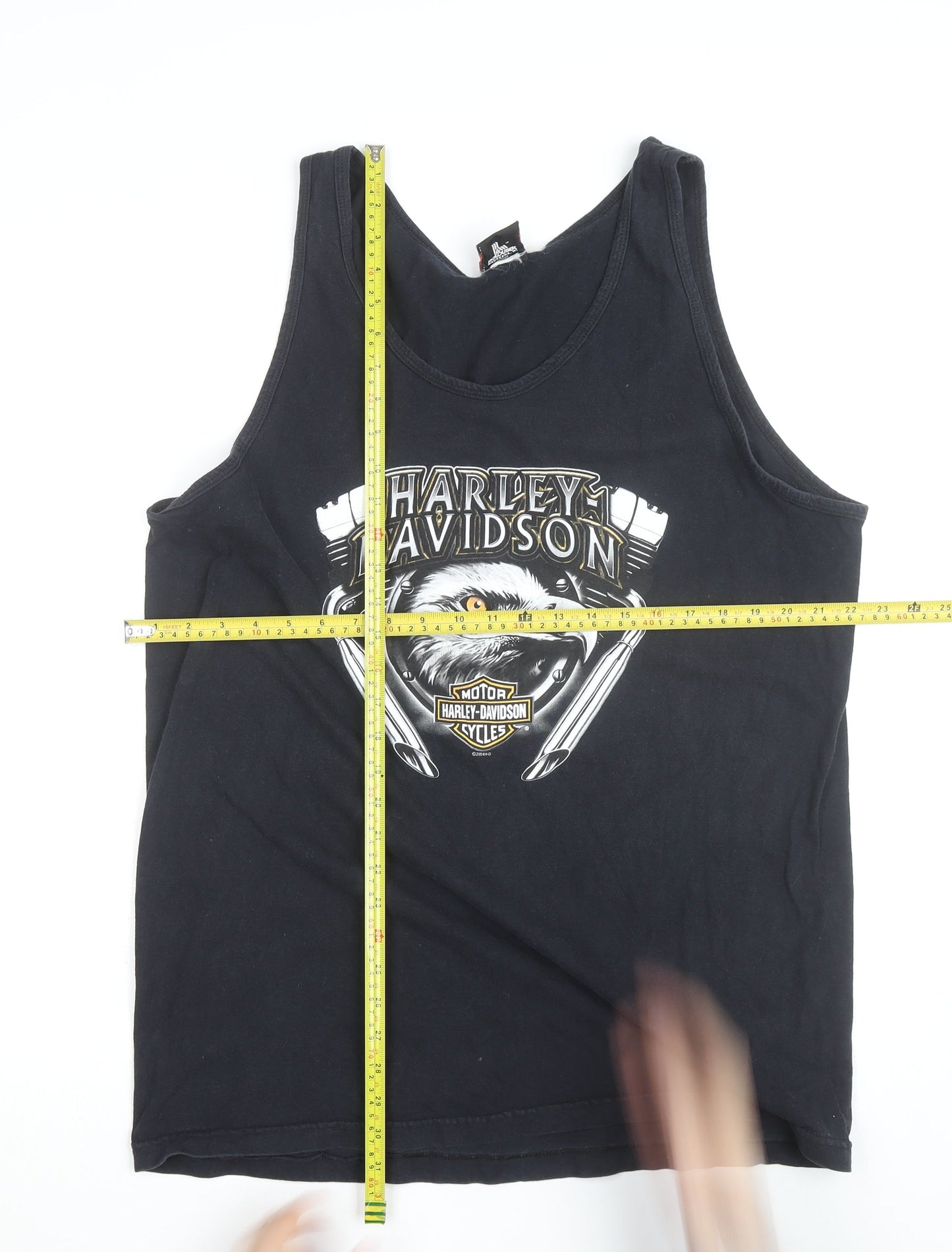 Harley Davidson Men's Black XL Sleeveless Tank Top Classic Biker Style