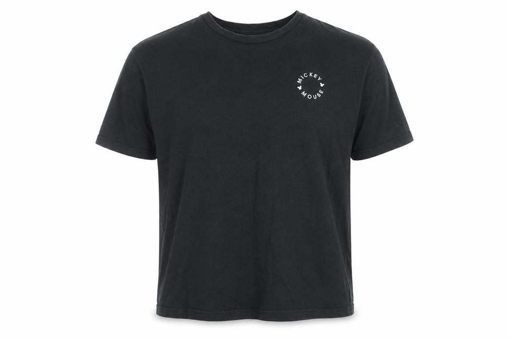 Disney Teens Black Mickey Mouse Graphic Cotton T-Shirt L