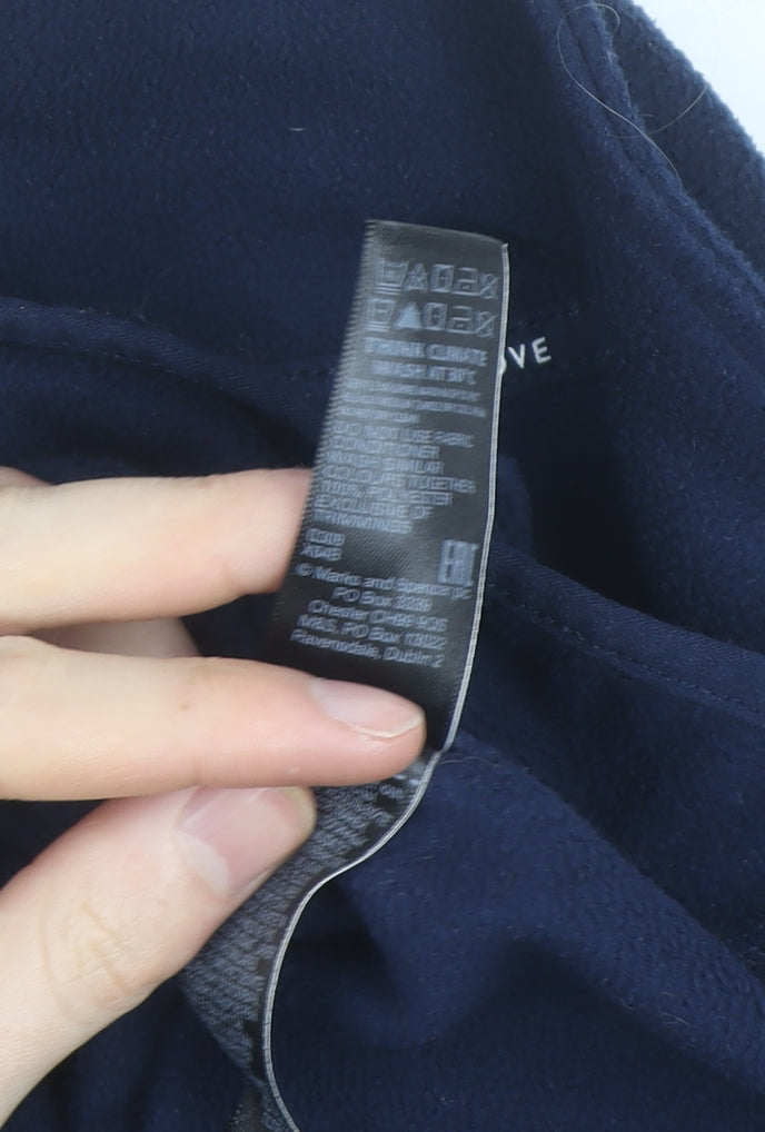 Marks and Spencer Goodmove Blue Mens M Fleece Full Zip Jacket