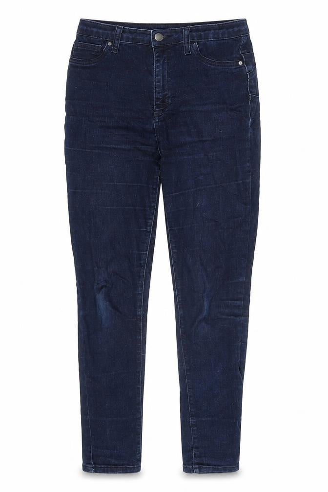 Front view of Gallery Women's Blue Skinny Stretch Jeans, size 10