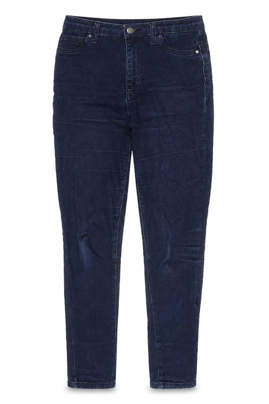 Front view of Gallery Women's Blue Skinny Stretch Jeans, size 10