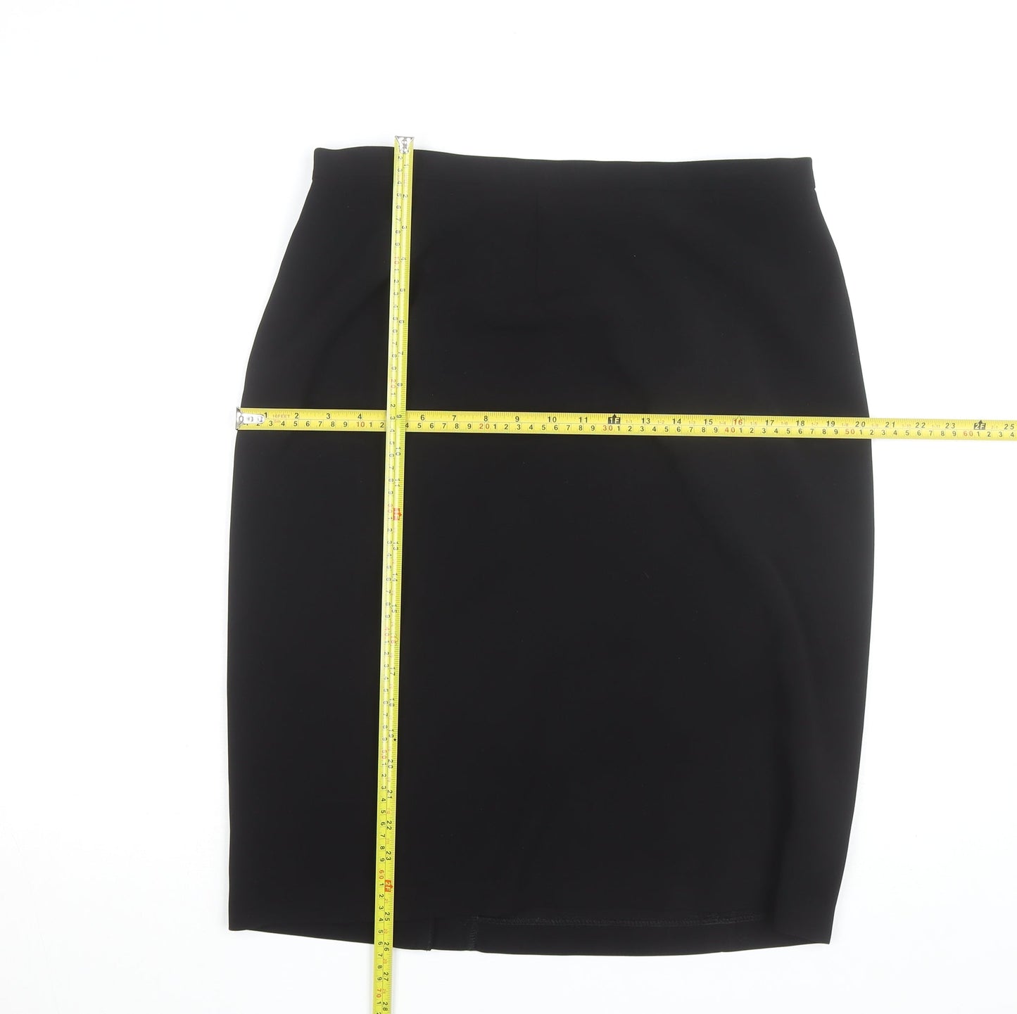 Endora Women's Black Size 16 Pencil Skirt Lined Knee Length