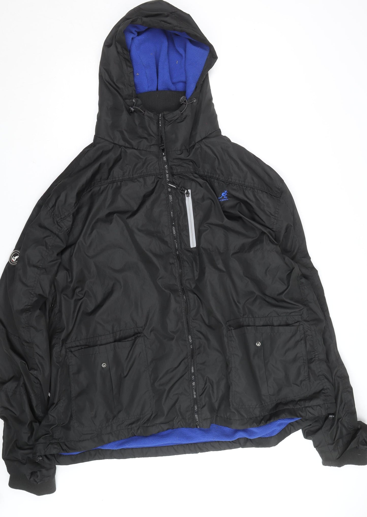 Kangol Men's Black 4XL Hooded Waterproof Puffer Jacket