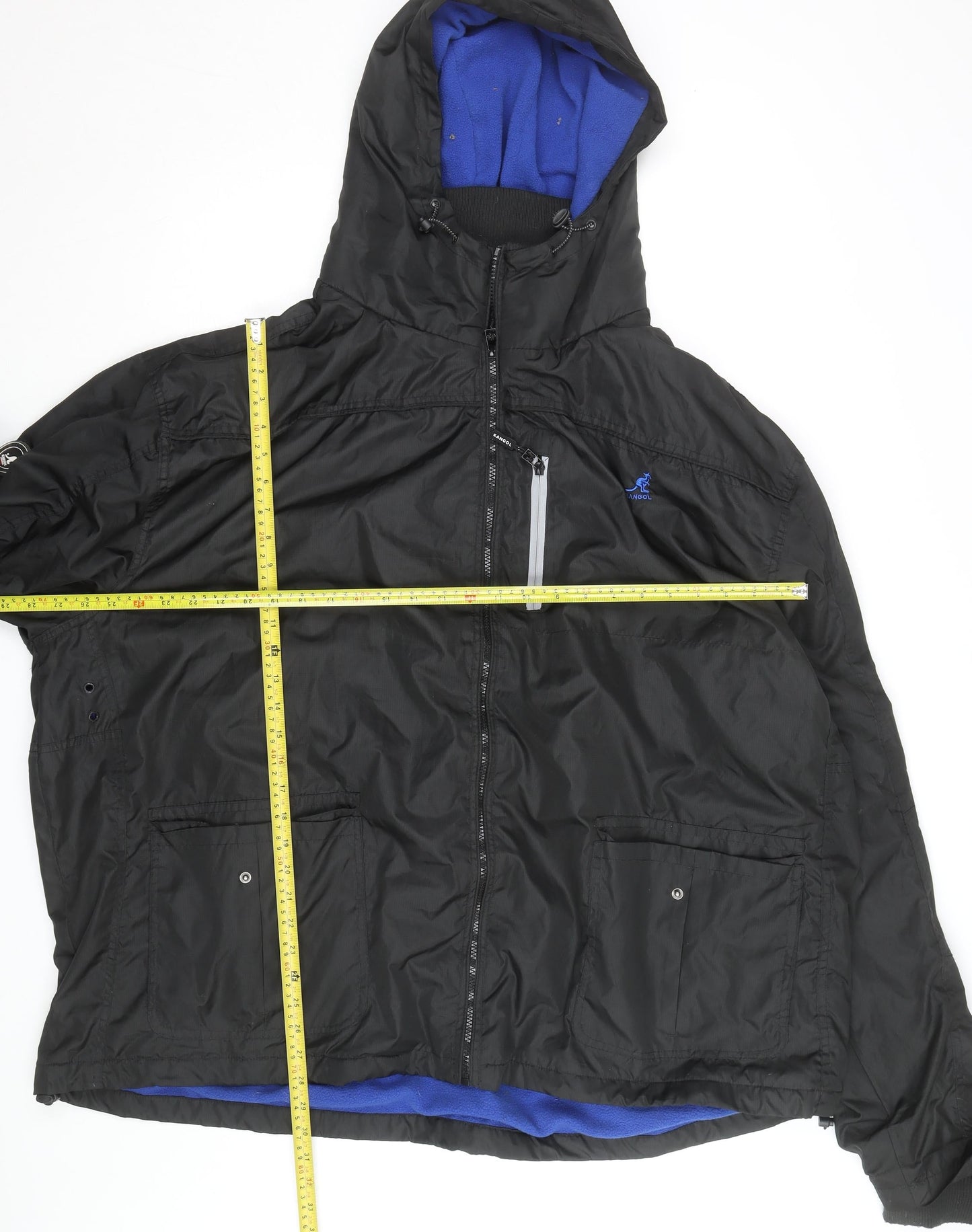 Kangol Men's Black 4XL Hooded Waterproof Puffer Jacket