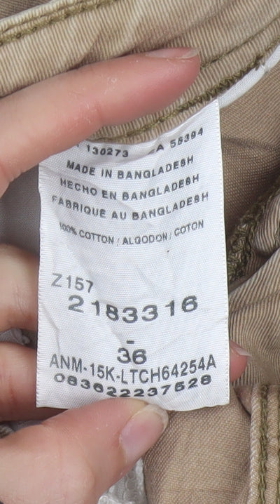 Lee Dungarees Men’s Beige Cargo Shorts Size 36 Regular Cotton