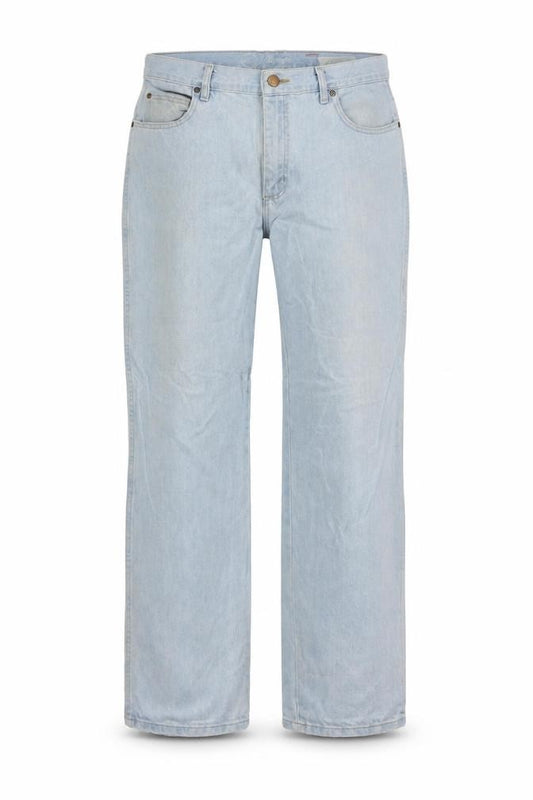 Wrangler Mens Blue 36 Straight Leg Denim Jeans Vintage Style