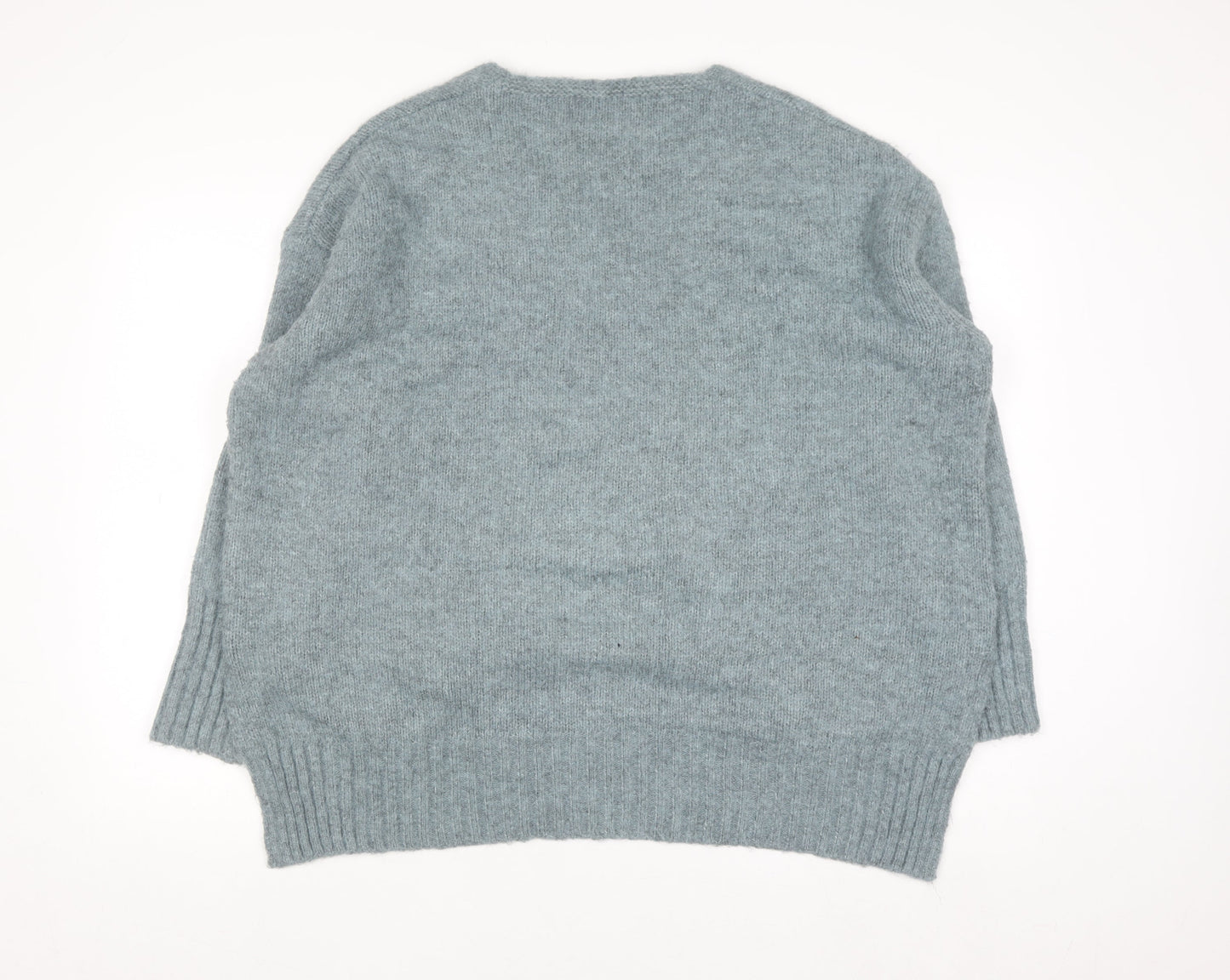 Diverse Women’s Grey V-Neck Knit Pullover Jumper Size S