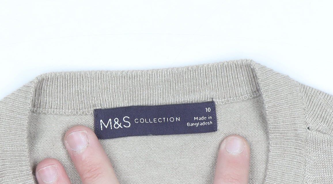 Marks and Spencer Women’s Beige Size 10 Button Cardigan