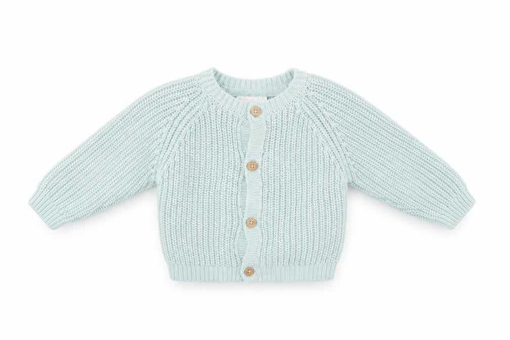Rock a Bye Baby Boutique Blue Cotton Knit Cardigan 3-6M Unisex Star Design